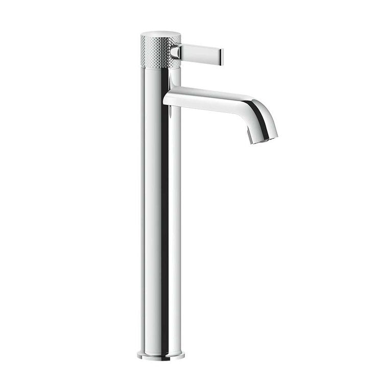 Gessi Waschtischarmatur H. 34 cm, mit Ablauf und Anschlussflexschläuchen, verchromt INCISO 58003#031