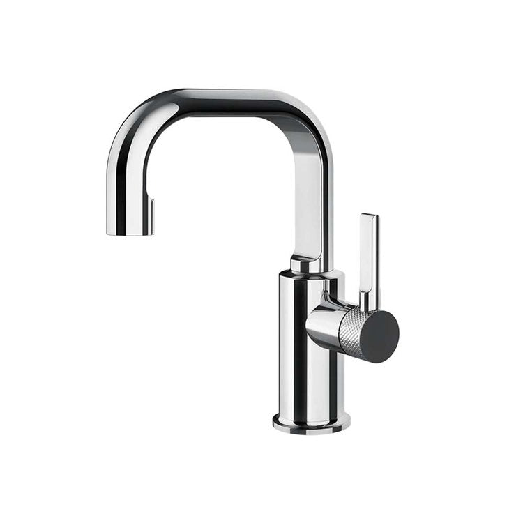 Gessi Waschtischarmatur ohne Ablauf mit Anschlussflexschläuchen, verchromt INCISO 58009#031