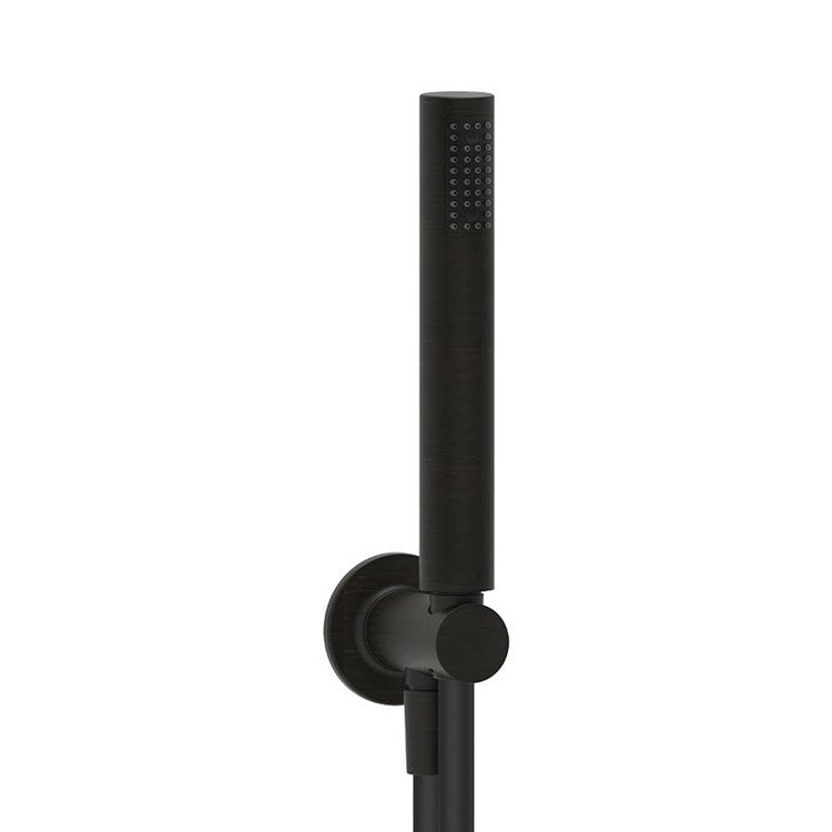 Gessi Duschset mit Wasseranschluss, kalkresistente Brause und 150 cm Schlauch, Oberfläche Aged Bronze INCISO 58123#187