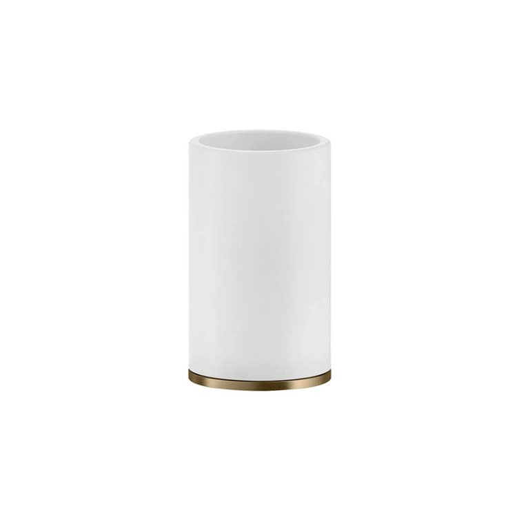 Gessi Becherhalter Abstellfarbe Weiß, Oberfläche warm bronze brushed PVD Accessories 58531#726