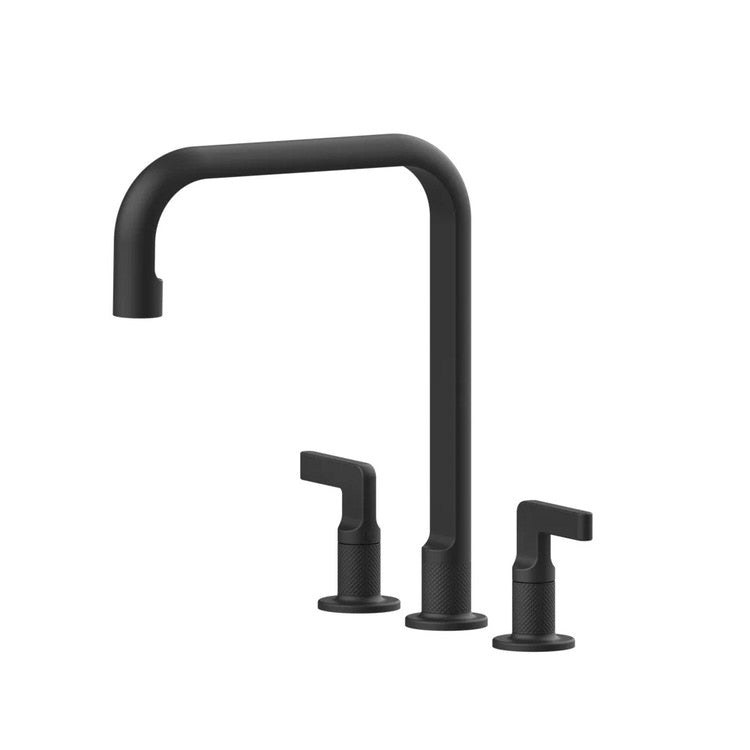 Gessi Wasserhahn mit 3 Löchern, mit drehbarem Auslauf, Schwarz matt INCISO 58701#299