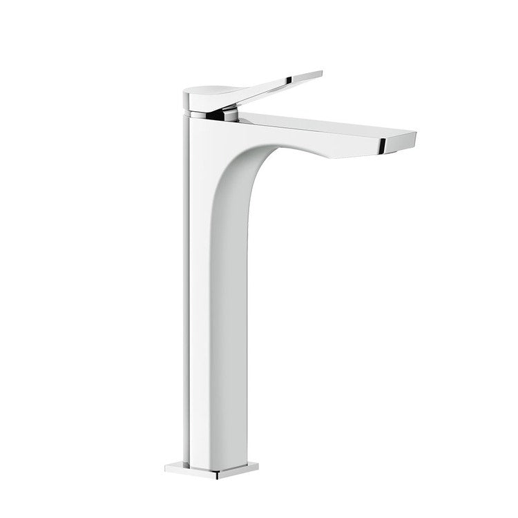 Gessi Waschtischmischer H. 30 cm, ohne Ablauf, mit Anschlussflexschläuchen, 35-mm-Kartusche, Chromoberfläche RILIEVO 59010#031