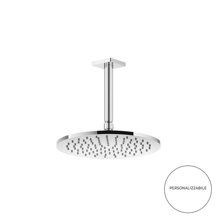 Gessi Decken-Duschkopf antikalkend, Arm mit anpassbarer Höhe, Ø 25 cm, Chromfinish RILIEVO 59150#031