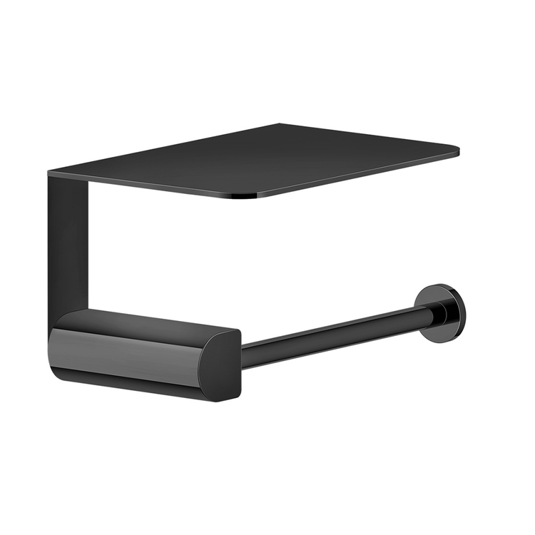Gessi Wandrollenhalter mit Deckel, Black Metal PVD Oberfläche Accessories 59449#706