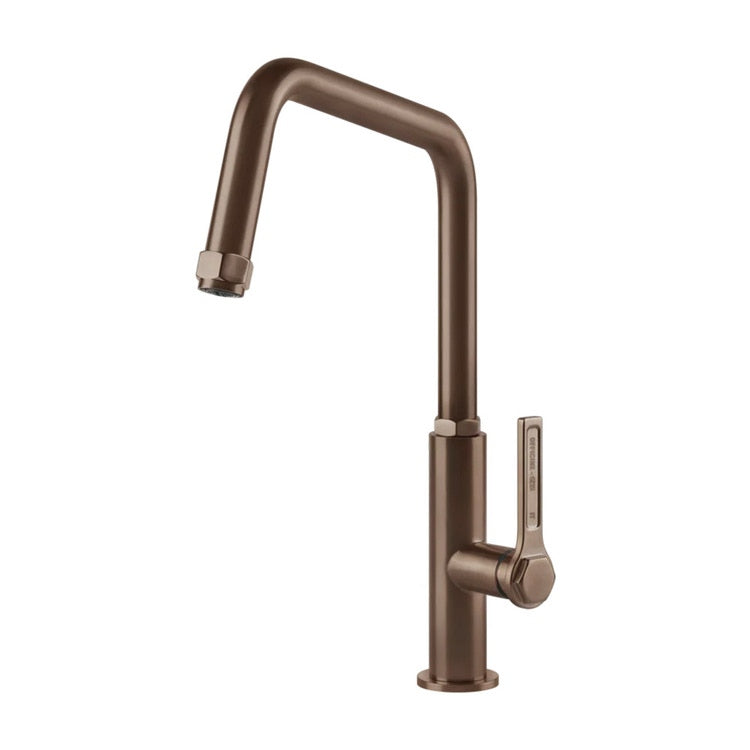 Gessi Einhebelmischer mit schwenkbarem Auslauf, Oberfläche Copper Brushed PVD OFFICINE 60051#708