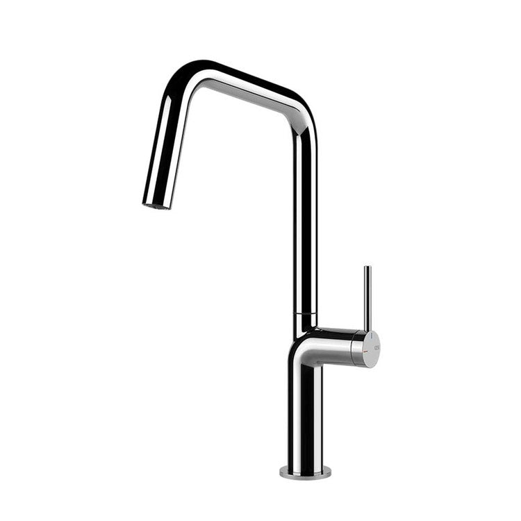 Gessi Mischbatterie H. 38 cm für Spüle, Einhebel, mit schwenkbarer Auslauf, Chromoberfläche STELO 60305#031