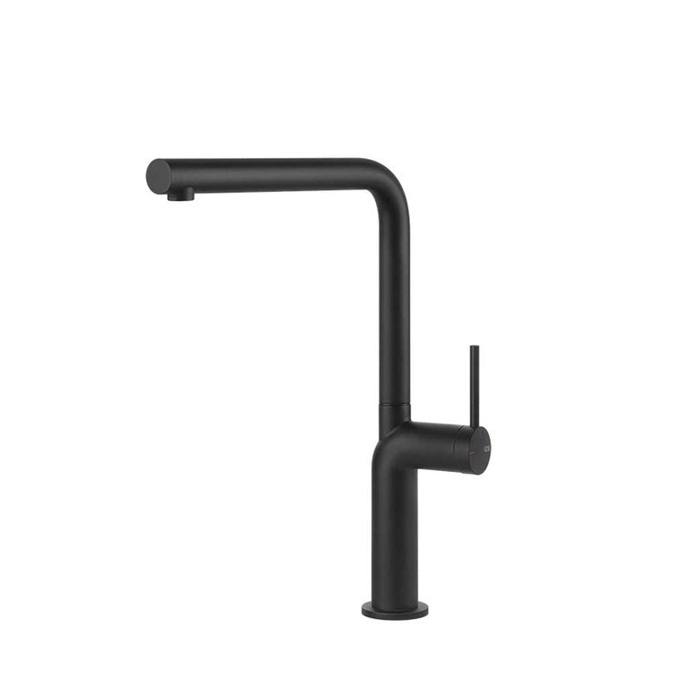 Gessi Einhebelmischer drehbar, für Spüle, Schwarz matt STELO 60309#299