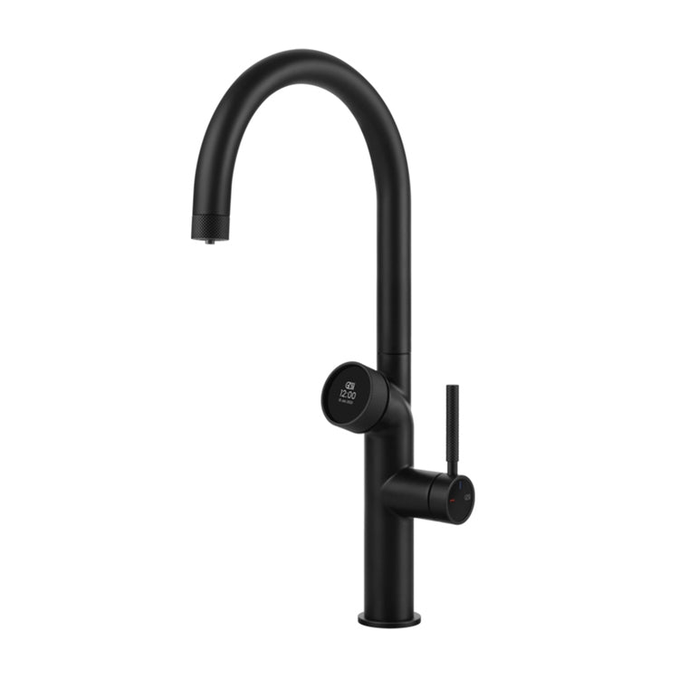 Gessi Einhandmischer semi-professionell H. 47 cm, mit drehbarem Auslauf und Mehrfunktionsausgabesystem, Farbe Schwarz matt VITA 60720#299