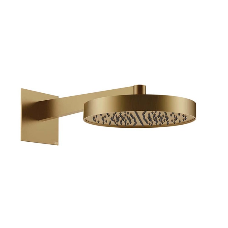 Gessi Wand-Duschkopf, Ø 30 cm, Oberfläche warmbronze gebürstet PVD SHOWER 63068#726
