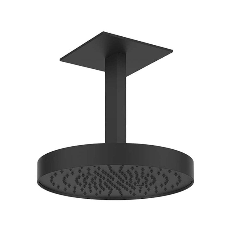 Gessi Duschkopf, Deckenmontage, kundenspezifische Länge, Ø 30 cm, Schwarz matt SHOWER 63070#299
