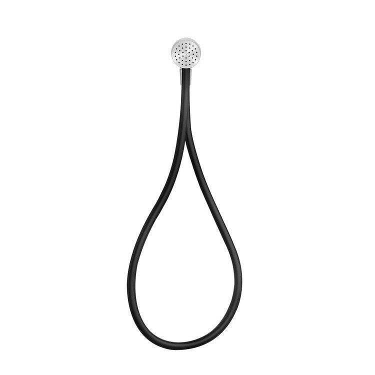 Gessi Magnetisches Duschset mit Wasseranschluss, Kalkschutz-Handbrause und Darkflex 150 cm Schlauch, Chromoberfläche 63199#031