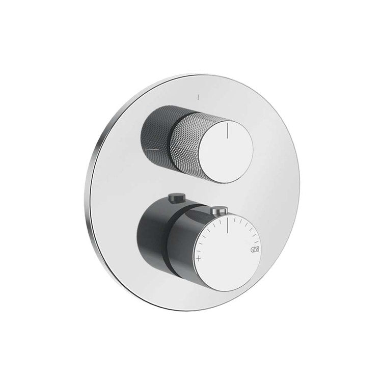 Gessi Gießlinge Ring äußeres Teil Thermostatmischer 2 Wege, Chromoberfläche ANELLO 63135#031
