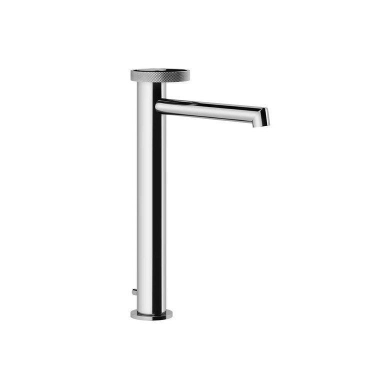 Gessi Ring Einhebelmischer für Waschtisch H. 32 cm, mit Ablauf und Anschlussflexschläuchen, Chromoberfläche ANELLO 63305#031