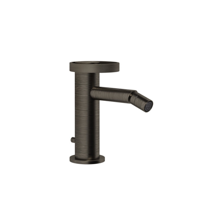 Gessi Bidetmischer mit Anschlussflexschläuchen, Oberfläche gealtertes Bronze ANELLO 63307#187