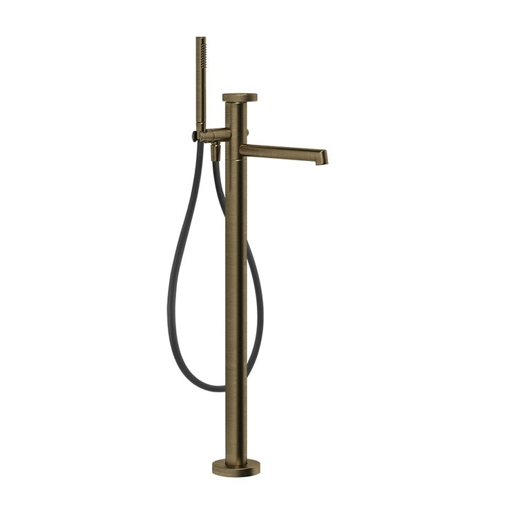 Gessi Wannenmischer bodenstehend, ohne Einbaukörper, Oberfläche Antique Brass ANELLO 63328#713
