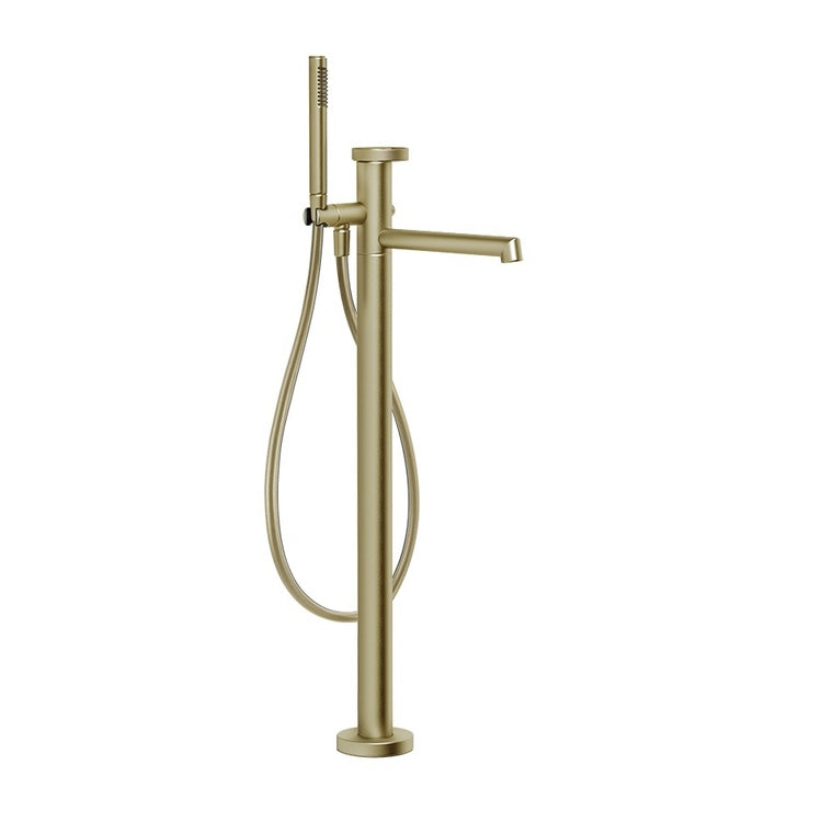 Gessi Ring Wannenmischer, bodenstehend, ohne Einbaukörper, Oberfläche brass brushed PVD ANELLO 63328#727