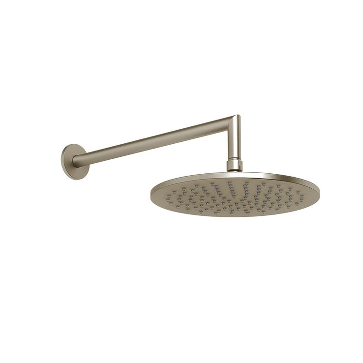 Gessi Wandmontierter, schwenkbarer Duschkopf, Ø 25 cm, Oberfläche Finox gebürstetes Nickel SHOWER 63348#149