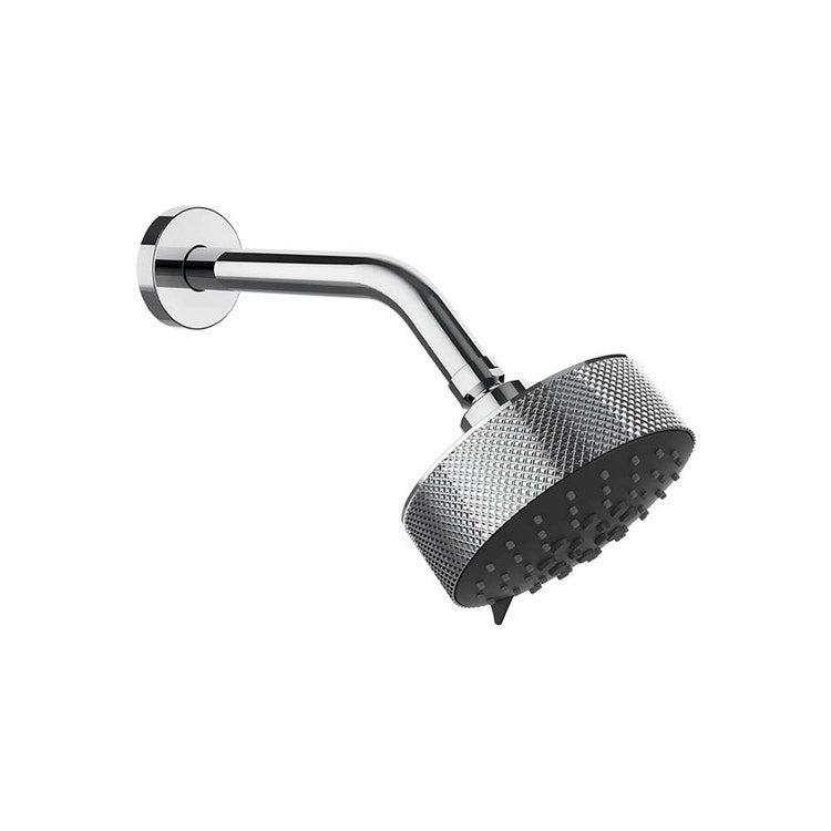 Gessi Kalkschutz-Duschkopf, wandmontierbar, schwenkbar Ø 12,9 cm, multifunktional, Chromoberfläche ANELLO 63356#031