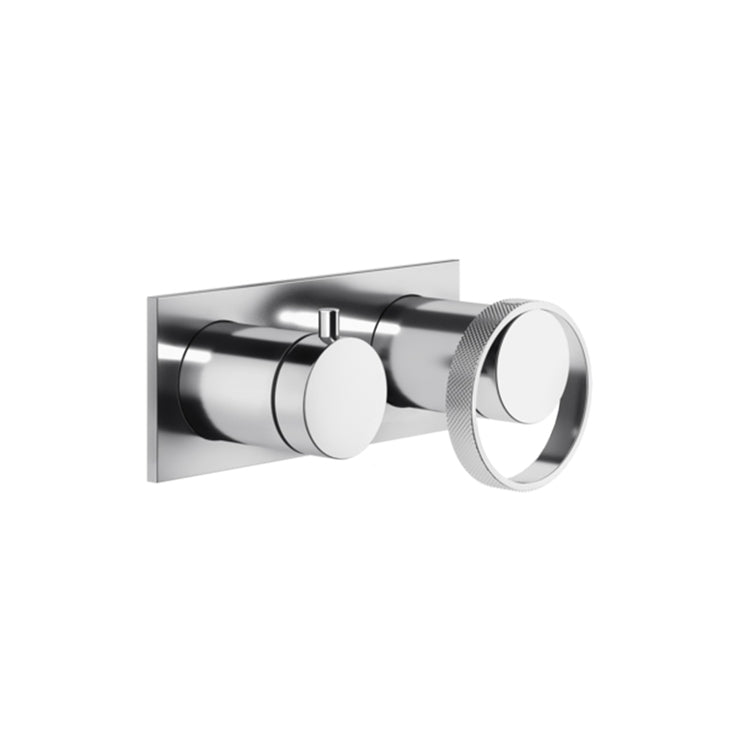 Gessi Wandmischer, 2 Ausgänge, mit automatischem Bad/Dusche-Umschalter, ohne Einbaukörper, Chromoberfläche ANELLO 63379#031