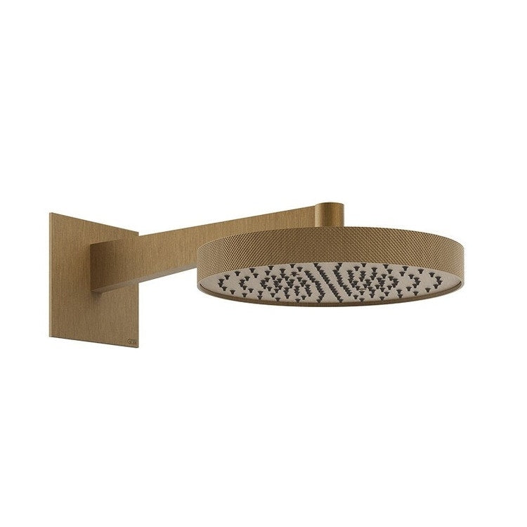 Gessi Wandmontierbarer Duschkopf, Ø 30 cm, Oberfläche Antique Brass SHOWER DIAMANTATO 63468#713