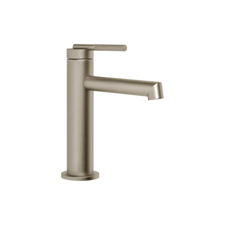 Gessi-Zahnrad-Waschbeckenmischer H. 18 cm, ohne Ablauf und Anschlussflexible, Finish Finox INGRANAGGIO 63502#149