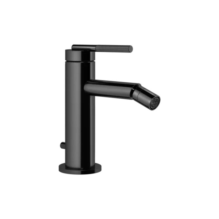 Gessi Getriebe Bidetmischer mit Anschlussflexschläuchen, schwarze Metall-PVD-Oberfläche INGRANAGGIO 63507#706
