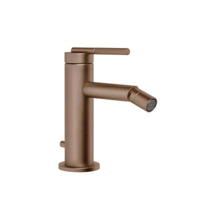 Gessi Getriebe Bidetmischer mit Anschlussflexschläuchen, Oberfläche Copper Brushed PVD INGRANAGGIO 63507#708