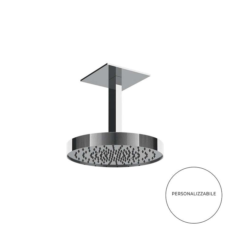Gessi Deckenbrause schwenkbar, Ø 30 cm, anpassbare Arm-Länge, Chrom-Finish SHOWER RIGATO 63570#031