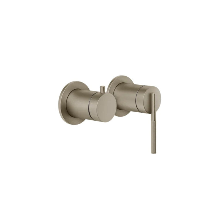 Gessi Wandmischer-Getriebe, 2 Wege, mit automatischem Bad/Dusche-Umschalter, ohne Unterputzkörper, Finox INGRANAGGIO 63580#149