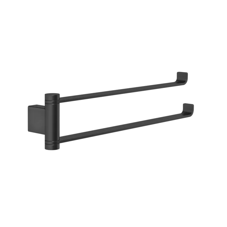 Gessi Doppelhandtuchhalter, schwenkbar, Schwarz matt EMPORIO ACCESSORI 63617#299