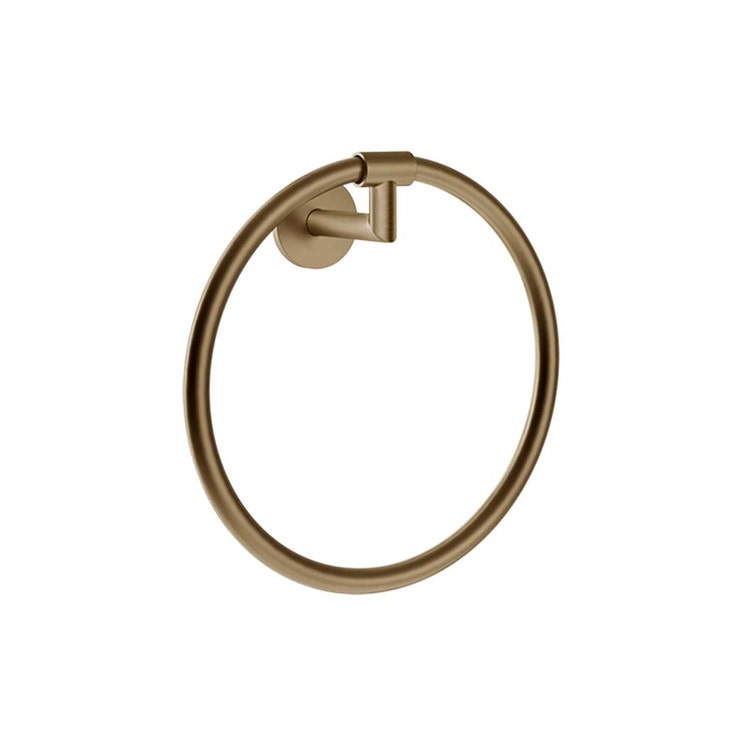 Gessi Wand-Handtuchhalter, ringförmig, Warm Bronze gebürstet PVD Accessories 63709#726
