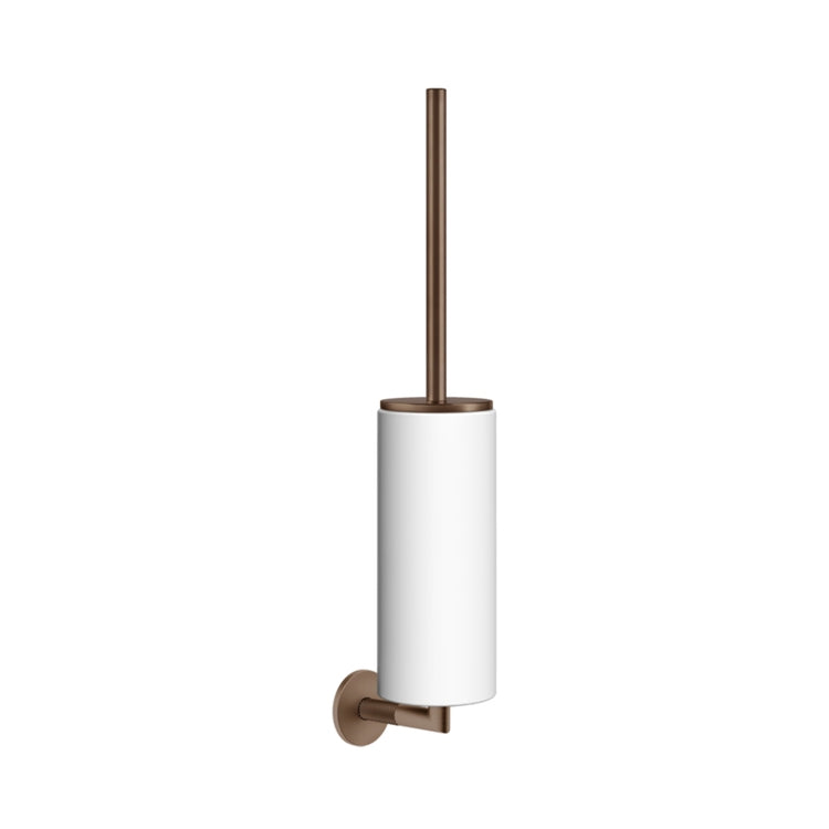 Gessi Wand-Bürstenhalter in Weiß, PVD-Beschichtung Copper Brushed ANELLO 63719#708