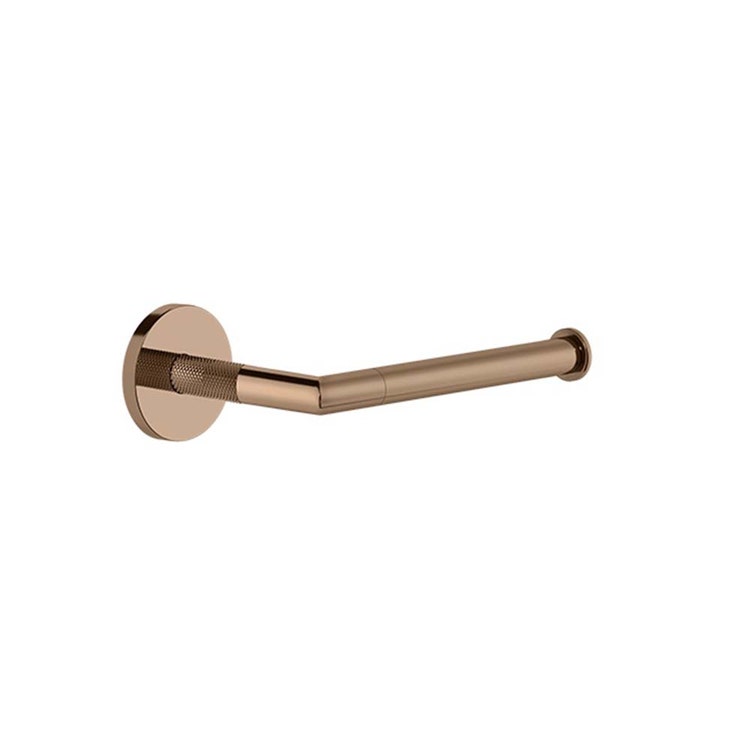 Gessi Wandrollenhalter, horizontale oder vertikale Installation, Kupfer PVD-Finish ANELLO 63755#030