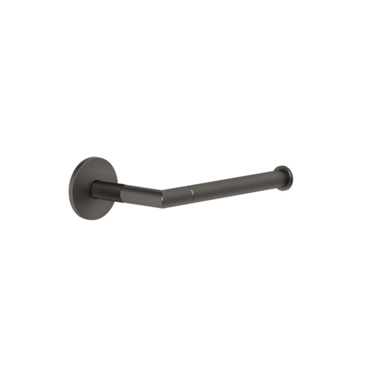 Gessi Wandrollenhalter, horizontale oder vertikale Installation, schwarze Metalloberfläche gebürstet PVD ANELLO 63755#707