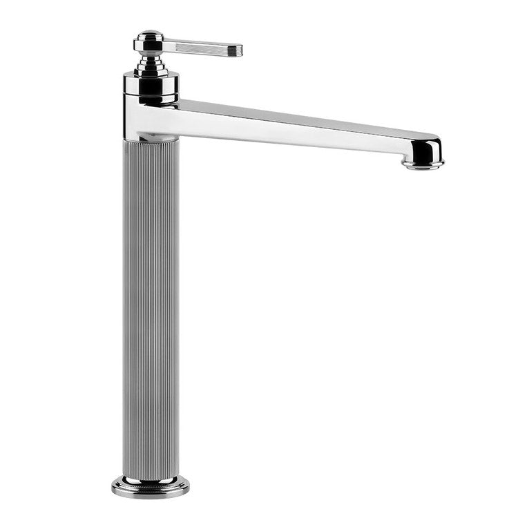 Gessi Waschtischarmatur H. 32 cm, mit Ablauf und Anschlussflexschläuchen, Chromoberfläche VENTI20 65003#031