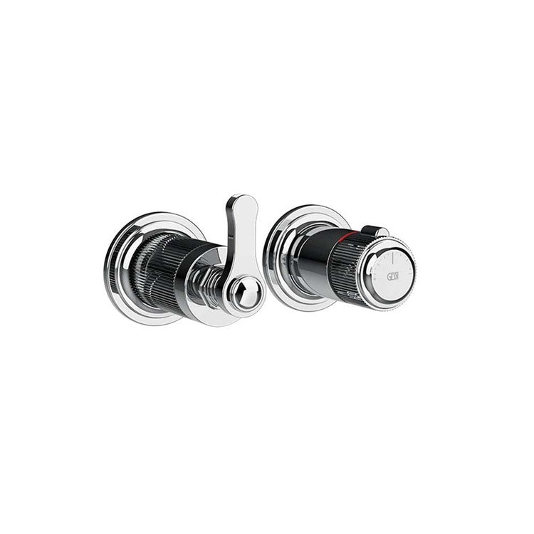 Gessi Außenteil Wandthermostatmischer 3-Wege, Chrom-Finish VENTI20 65237#031