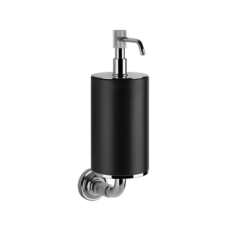 Gessi Wandspenderhalter, schwarz, Chromoberfläche VENTI20 65414#031
