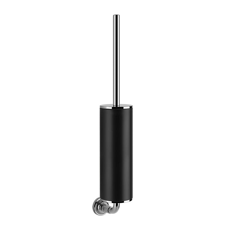 Gessi Toilettenbürstenhalter, wandmontiert, schwarze Farbe, Chromoberfläche VENTI20 65420#031
