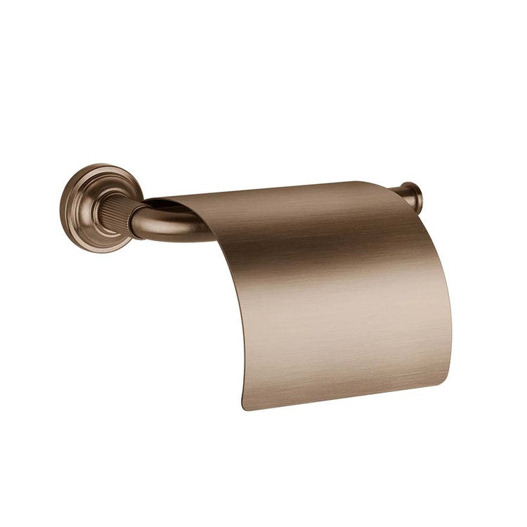 Gessi Wandrollenhalter, mit Deckel, Oberflächenfinish Copper Brushed PVD VENTI20 65449#708
