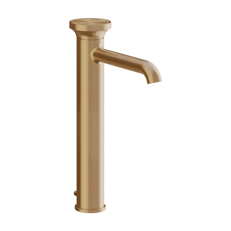 Gessi Waschtischmischer H. 32 cm, mit Ablauf, Warm Bronze gebürstet PVD ORIGINI 66003#726