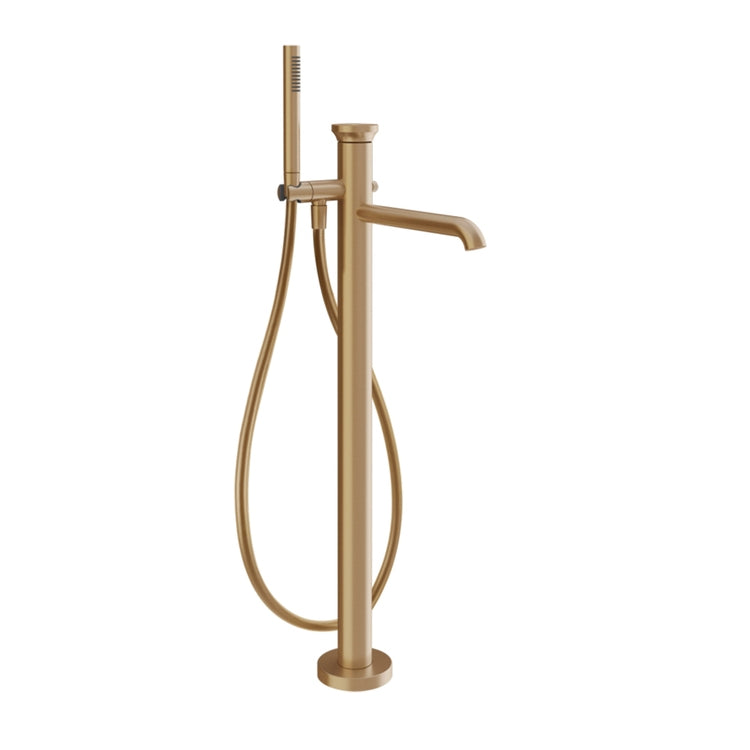Gessi Boden-Wannenmischer, ohne Einbaukörper, Warm Bronze gebürstet PVD ORIGINI 66028#726