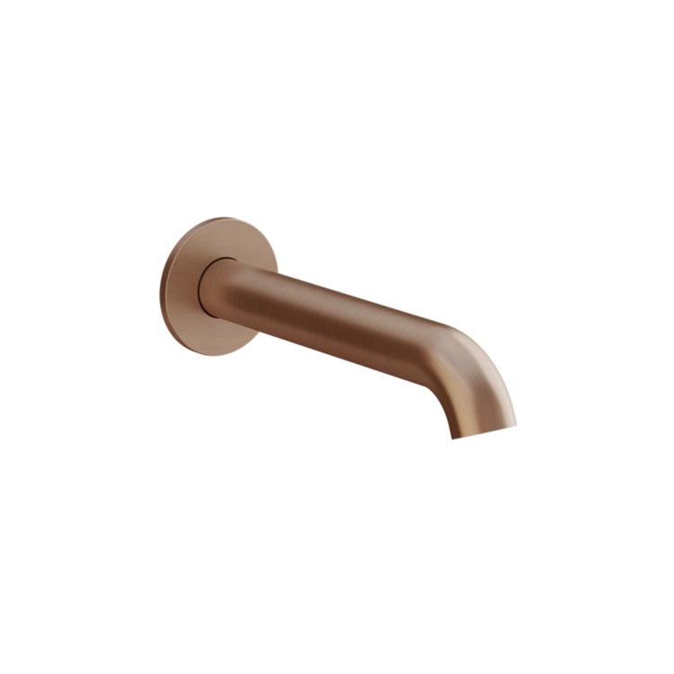 Gessi Ursprung Mund Badewanne T. 21 cm, wandmontiert, Kupfer gebürstet PVD-Finish ORIGINI 66103#708