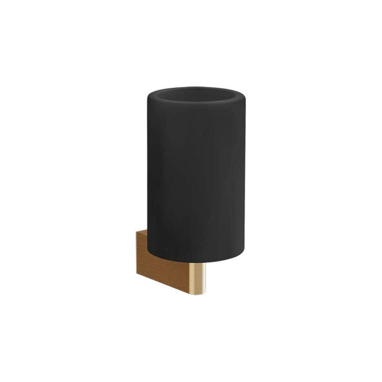 Gessi Wandbecher schwarz, Warm Bronze gebürstet PVD Accessories 66408#726