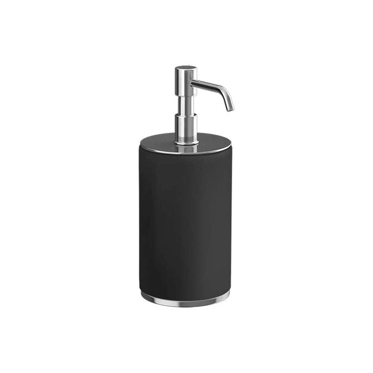 Gessi Seifenspender zum Aufstellen, Farbe Schwarz, Chromfinish Accessories 66438#031