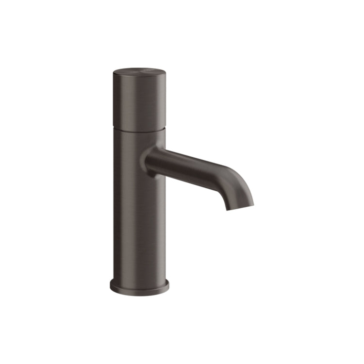 Gessi Waschtischarmatur H. 19 cm, ohne Ablauf, mit Anschlussflexschläuchen, Oberfläche Black Metal Brushed PVD HABITO 70002#707