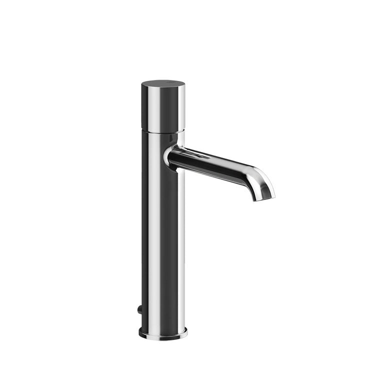 Gessi Waschtischarmatur H. 26,7 cm, mit Ablauf, mit Anschlussflexschläuchen, Chromoberfläche HABITO 70005#031