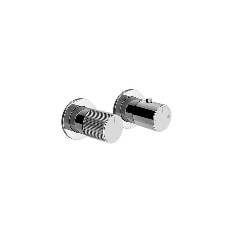 Gessi Thermostat-Duschmischer Wandmontage 1 Weg, Chromfinish HABITO RIGATO 70532#031