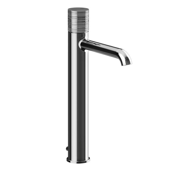 Gessi Waschtischarmatur H. 33,7 cm, mit Abfluss und Anschlussflexschläuchen, Chrom-Finish HABITO TRAME 70303#031