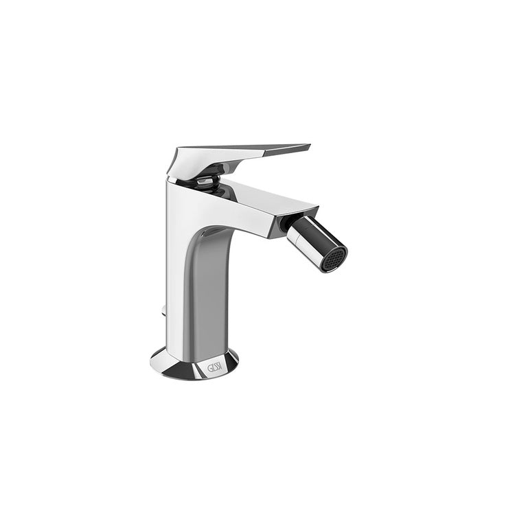 Gessi Bidetmischer H. 15 cm, mit Ablauf und Schläuchen, Chromoberfläche VENTAGLIO 72007#031