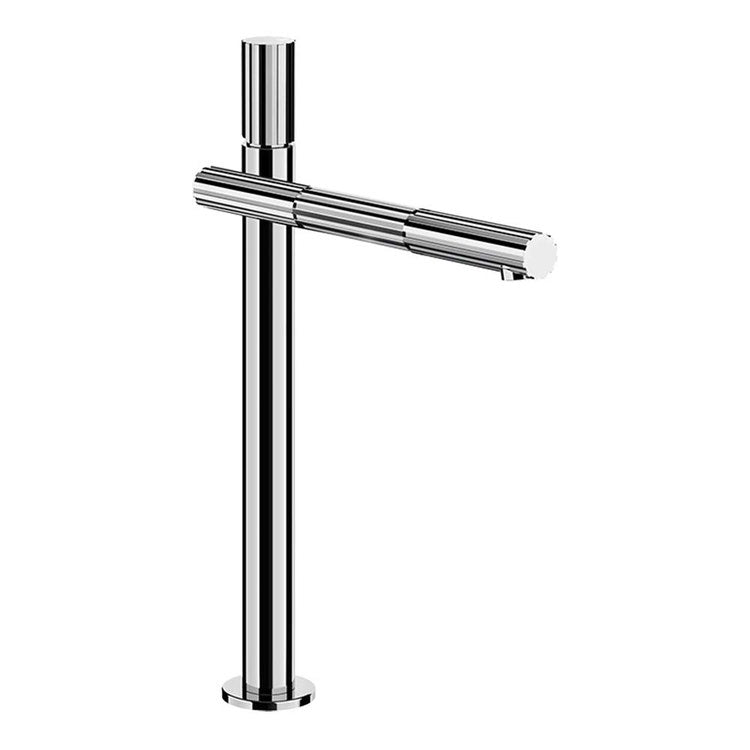 Gessi Waschbeckenmischer H. 36,2 cm, ohne Ablauf, mit flexiblen Schläuchen, Chromoberfläche INCASTRI 75004#031